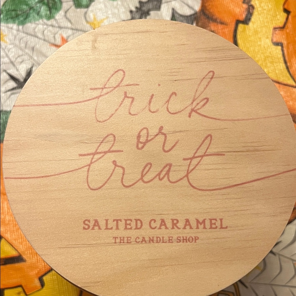 Salted Caramel Trick or Treat pink ghost the Candle shop